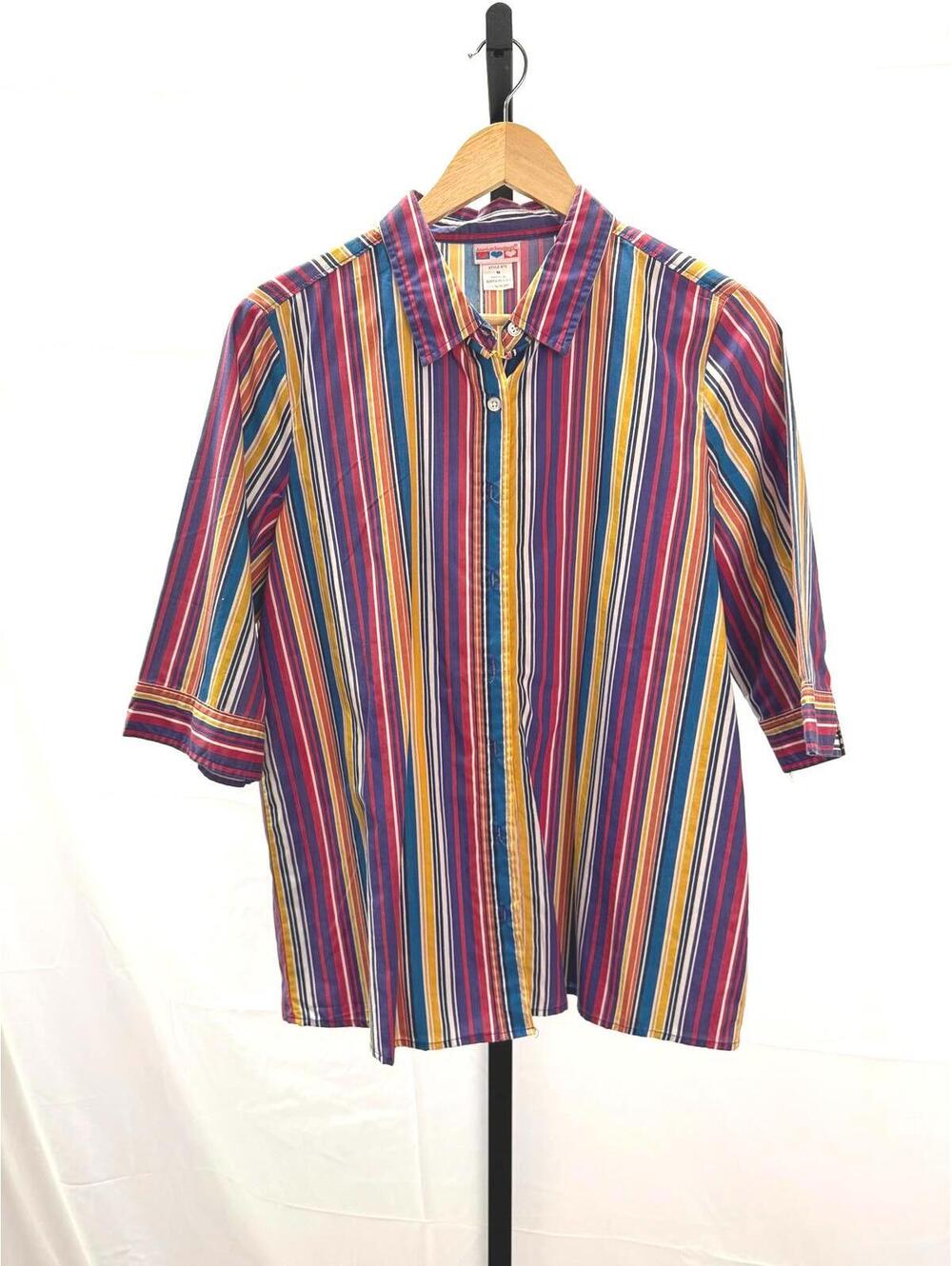 American Sweetheart Women's Striped Button-Up Shirt Medium